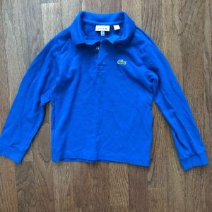 Boys Blue Lacoste shirt